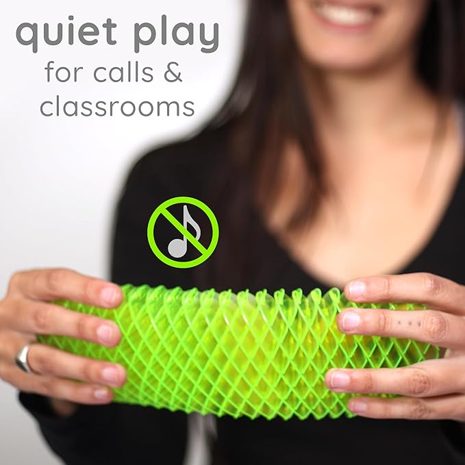 Morf Fidget Sensory Spring Green – Bendy Elastic Fidget Toy for Kids, Dynamic Spring Toy with Color Transitions, Perfect for Sensory Play and Fidget Toys for Adults