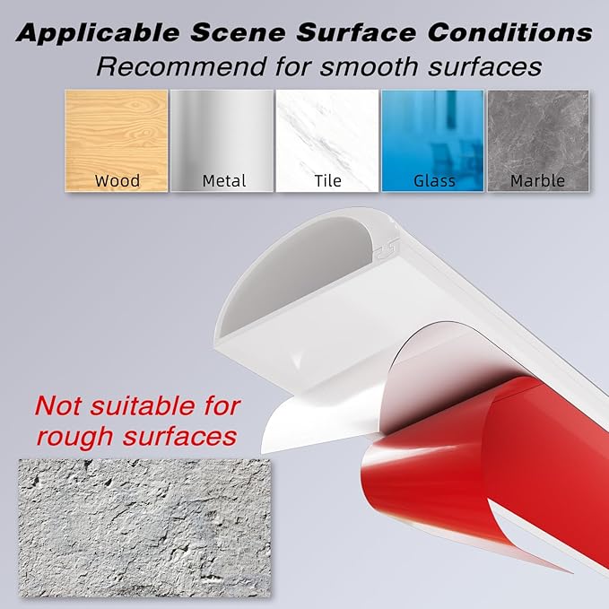 78" Silicone Cord Hider for 2-3 Cords,Flexible Side-Opening Self-Adhesive Cord Covers for Wires on Wall Mount TV,Easier Setup for Home Office Cable Management Wire Hider,1.1" W x 0.6" H,White