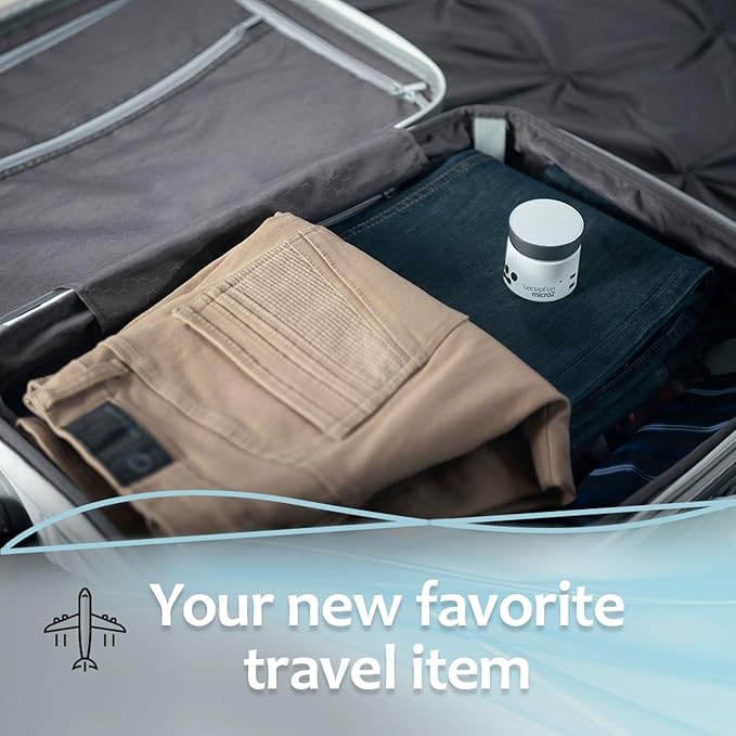 Adaptive Sound Technologies LectroFan Micro 2 - Portable Bluetooth Speaker & White Noise Machine - Compact Sound Machine for Travel - 11 Non-Looping Sounds for Sleep Support - White