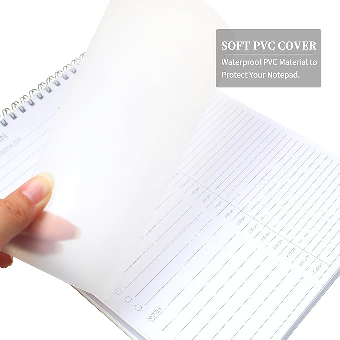 3 Pcs 24 Hour Daily Planner - To Do List for Work & Personal Life, Everyday Productivity Planner, Daily Schedule, 6.5 x 9.8