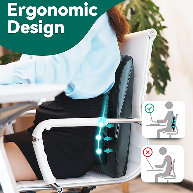 Snailax Back Massager for Back Pain Deep Tissue, Shiatsu Lower Back Neck Massager with Heat, 3D Kneading Massage Pillow for Neck Shoulder