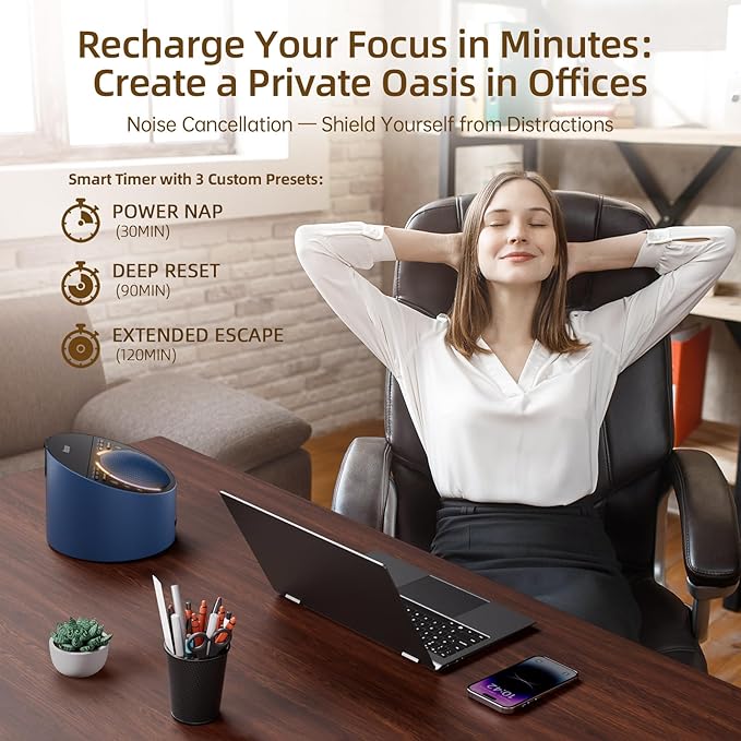 Sound Machine & Soothing Night Light, Premium Metal Shell with Excellent 3inch Speaker, White Noise Machine & 50+ Natural Sounds | Upgradeable System for Sleep, Focus, Relaxation – Adults Kids Baby