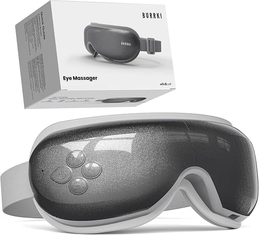 Eye Massager, Gifts for Mom Dad Women Men, Migraine Relief Massager with Compression and Bluetooth, Heated Eye Mask Reduce Eye Strain, Dry Eyes and Improve Sleep, Wedding Birthday Gifts