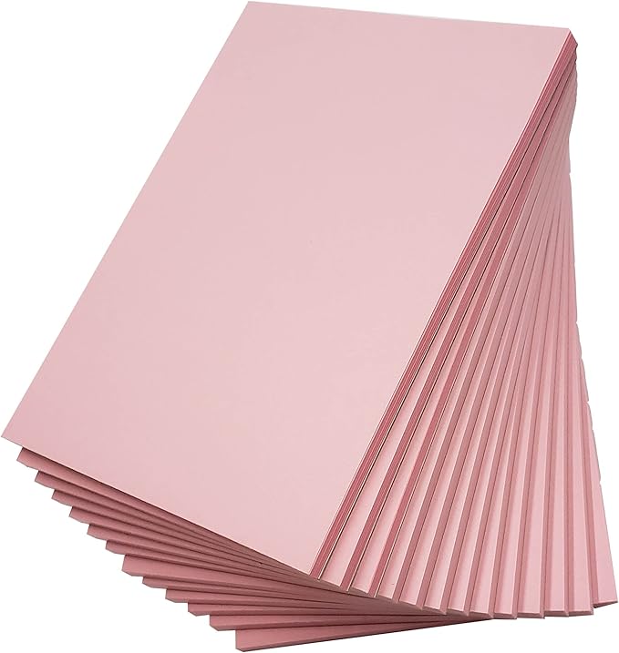 MADE IN USA – Debra Dale Designs Pink Note Pads 5"x7" – 13 Pads, 50 Sheets Each – 20lb Bond Memo Paper for Office Notes & Everyday Writing