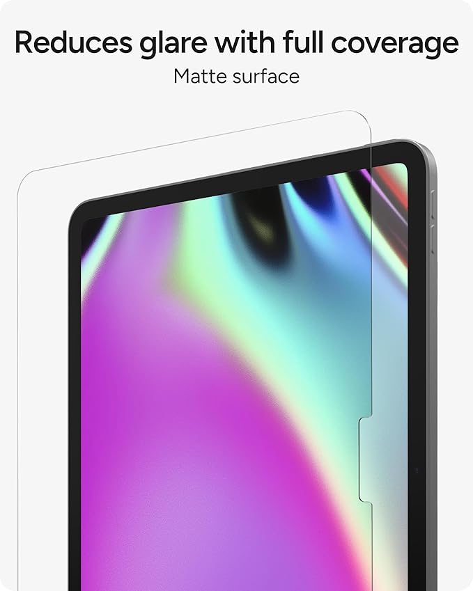 ZAGG Fusion Canvas Screen Protector for iPad 11-inch (A16) & iPad 10.9-inch (10th Gen) - Paper-like Texture, Matte, Scratch-Resistant, InvisibleShield, Anti-Glare, Easy Install