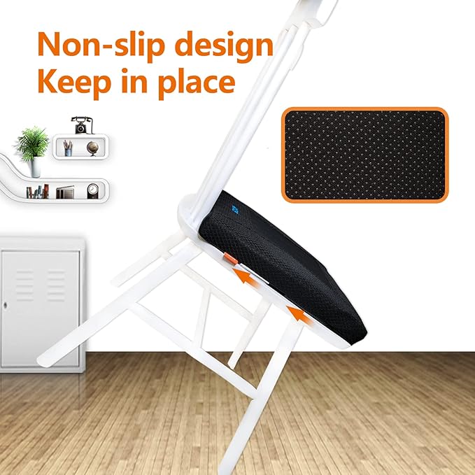 Sojoy Gel Seat Cushion,Portable Memory Foam Chair Seat Cushion for Car,Office,Wheelchair,Lower Back, Sciatica and Tailbone Pain Relief