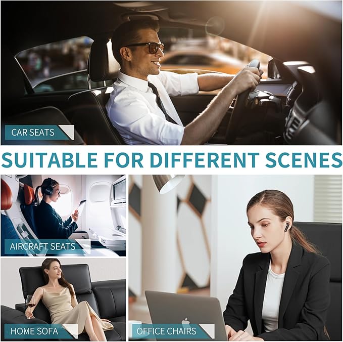 FLORICH Seat Cushion Lumbar Support Pillow for Office Chair, Car Lower Back Support, Ergonomic Desk Chair Pillow for Butt and Back Support of Memory Foam Seat Pad(Grey)