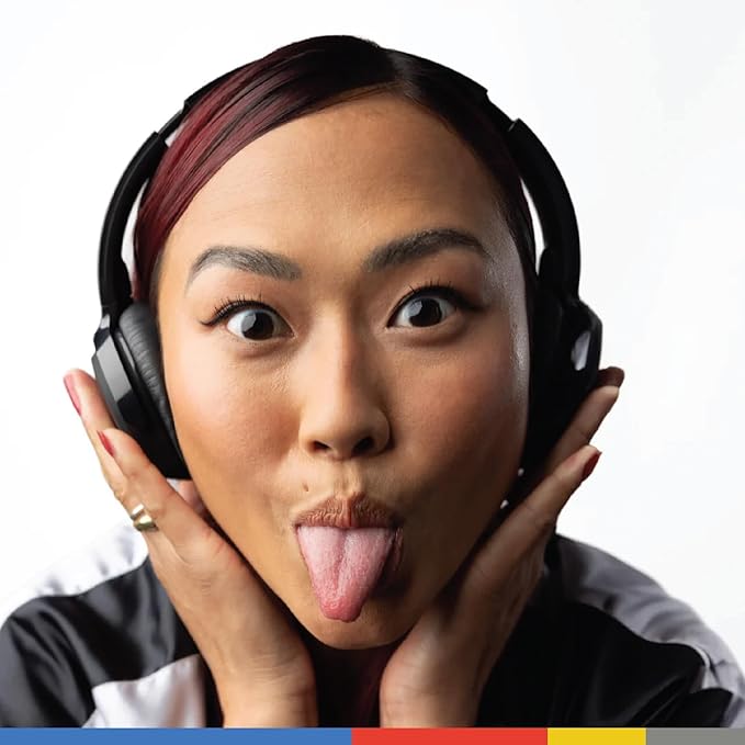 Skullcandy Riff 2 Wireless On-Ear Bluetooth Headphones, Up to 34 Hrs Battery, Foldable Lightweight Design, Convenient for Travel with Backup 3.5mm AUX Cable, Microphone for iPhone Android - True Black