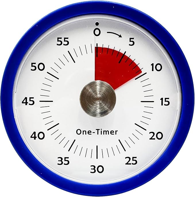 Kitchen Timer for Cooking, Visual Timer for Kids with Alarm & Silent Operation, Digital Timers for Classroom Teacher, 60-Minute Countdown Time Management Tool,Magnetic