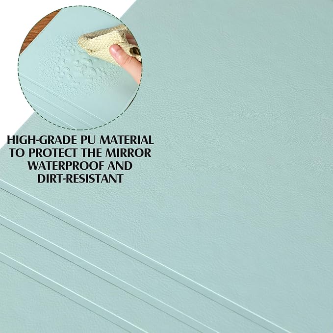 2 Pcs Small Glass Desktop Whiteboard with Reversable Stand 8 x 6 Inch Mini Dry Erase White Board Easel with 2 Markers Reusable Desk Notepad for Home Office School Supplies(White, Green)