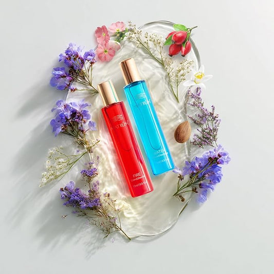 Water + Fire Element Essential Oil Set for Women – Skin Comfort & Cyclical Care – Aromatherapy Essential Oil Blend Roller for Warmth, Focus & Sensory Renewal –Ginger, Cardamom, Citrus, Squalane