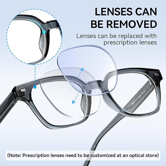 Dollger Blue Light Glasses for Men Women Blue Light Blocking Computer Screen Glasses Men Clear Frames Eyeglasses