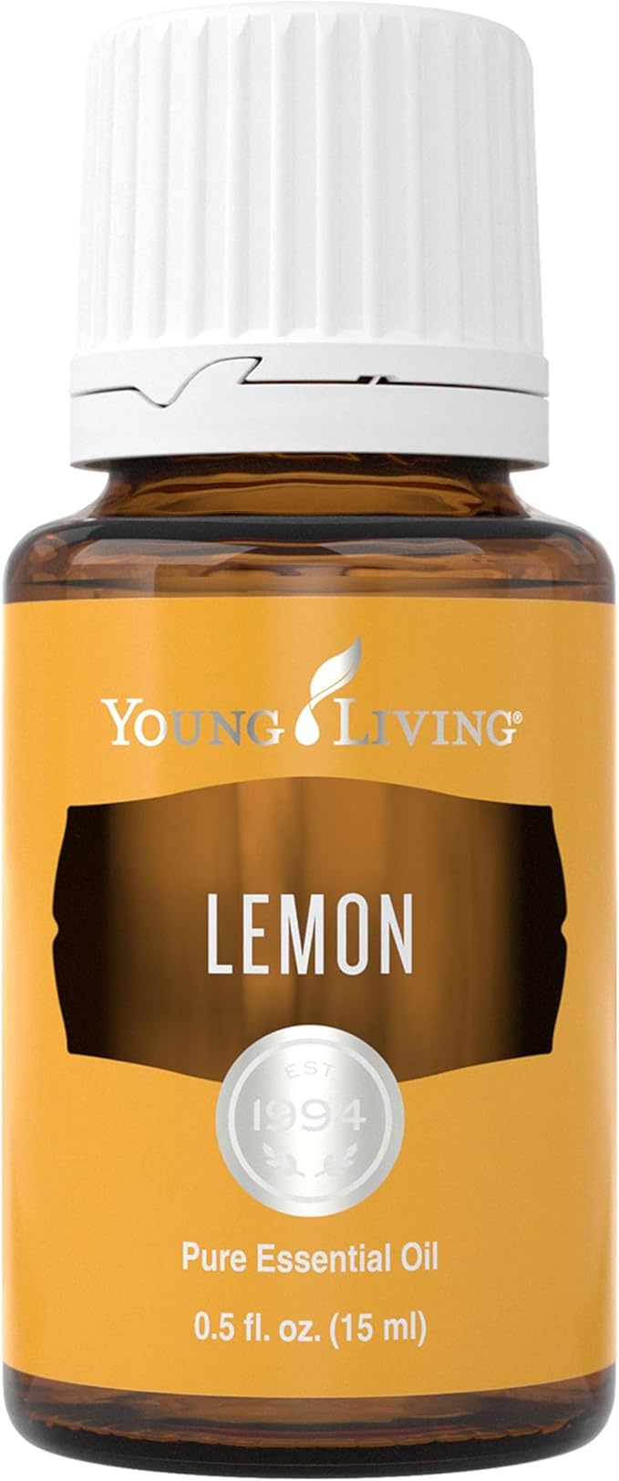 Young Living Lemon - Premium Essential Oil for Skin Care, Aromatherapy Diffuser - Fresh and Zesty Aroma - Perfume Ingredient with Citrus Scent - 15ml Bottle