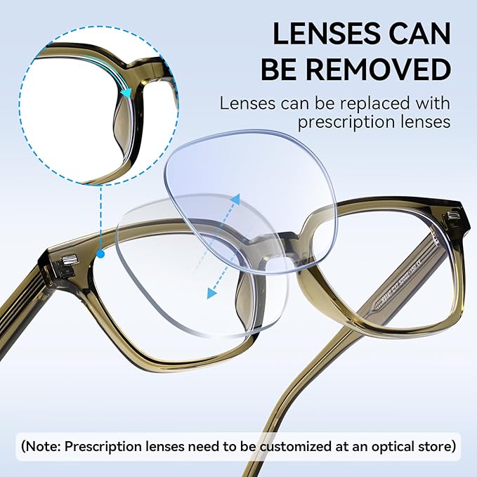 Dollger Blue Light Glasses for Men Women Blue Light Blocking Computer Screen Glasses Men Clear Frames Eyeglasses