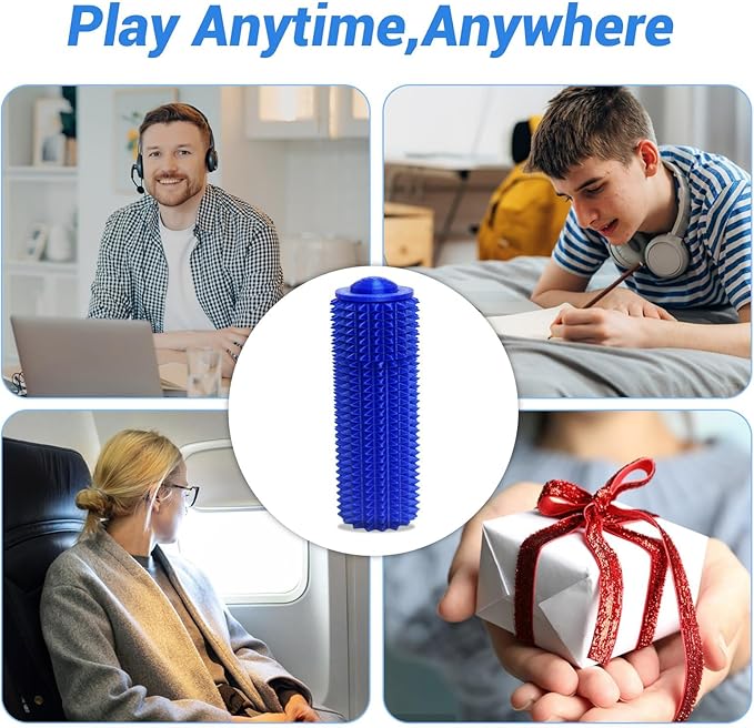 Little Ouchies Fidget Toy, Spike Roller Toy, Adults Pain stim Fidget Toy, Sensory Toy for Anxiety Relief Skin Picking, Press and Rotate Adults Spiky Sensory Toys, Portable ADHD Toys, Novelty Gifts