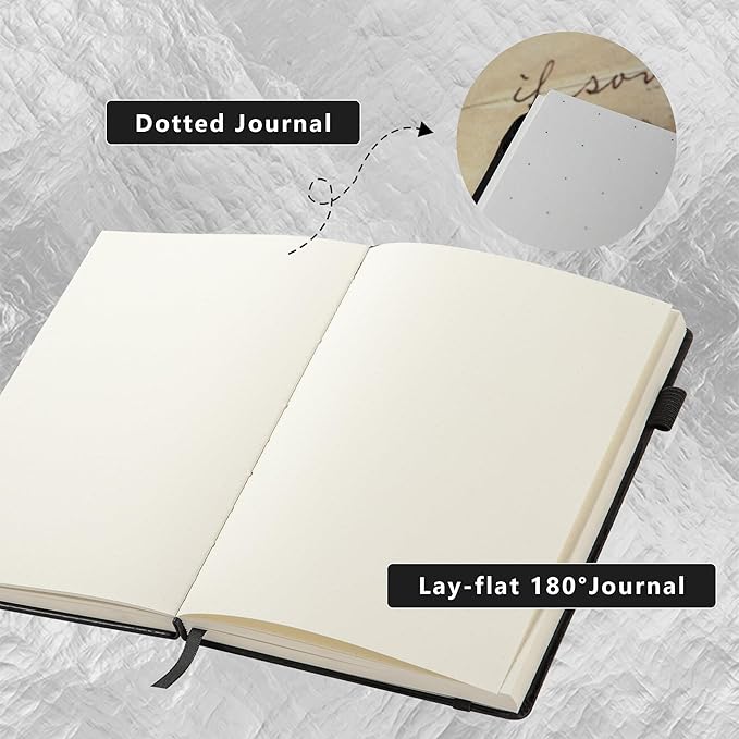 TIEFOSSI Constellations Dotted Journal Notebook-A5 Writing journals with 100gsm 400pages Paper, Hardcover Bullet Organizers Notebook for Women, Men, Teens (Scorpio)