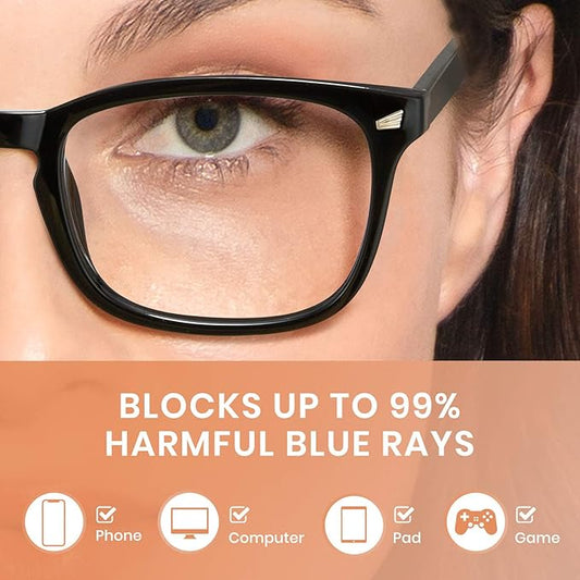 Cyxus Blue Light Glasses for Men Women Reduce Eye Strain UV Blocking for Computer Screen 8082