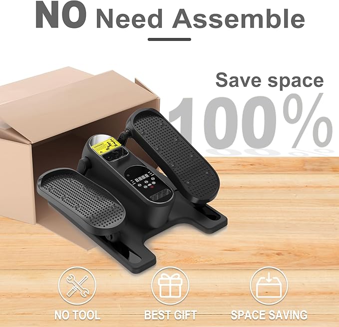 Under Desk Elliptical Machine Quiet Portable Elliptical Machine Ellipse Leg Exerciser with Remote Control and 12 Adjustable speeds