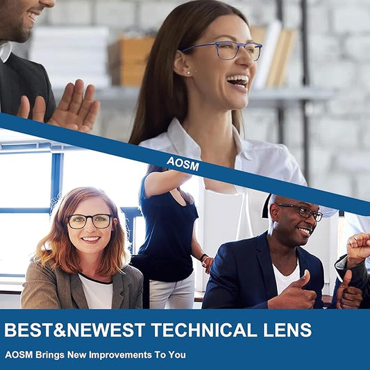 Blue Light Blocking Glasses, Blue Blocker Computer Glasses for Men Women, Anti Glare 400 UV & Eye Strain Fake Square Glasses