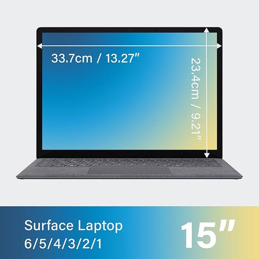 SenseAGE Magnetic Privacy Screen Protector for Surface Laptop 15 inch (6/5/4/3/2/1), Removable Anti-Glare Blue Light Filter, Compatible with Surface Laptop 15"