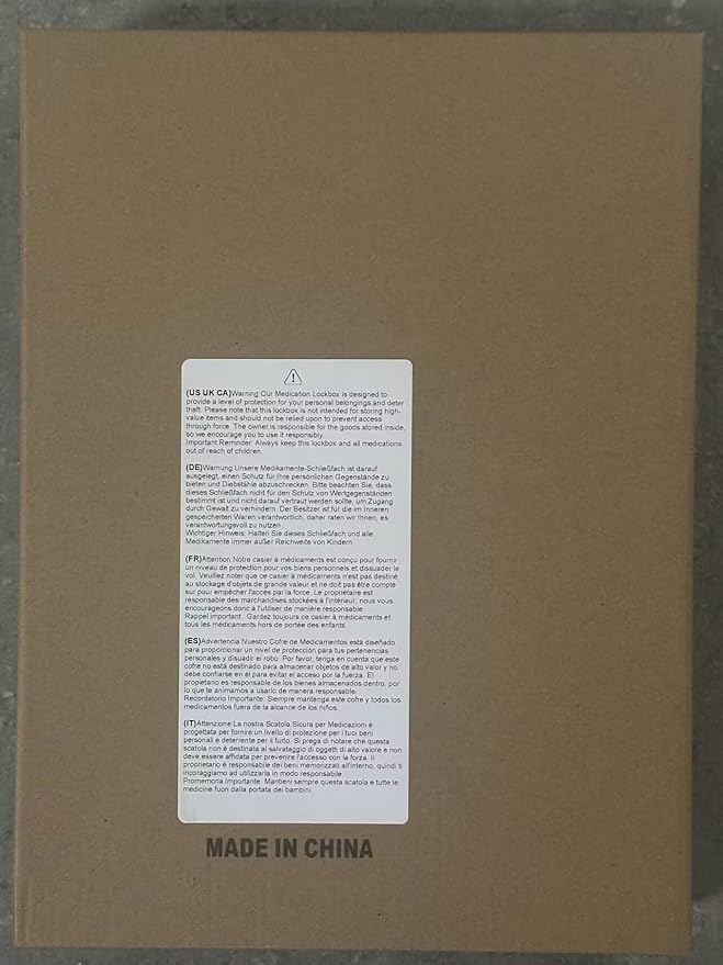 Lalifebuss Medicine Lock Box, Medication Lockable Container for Refrigerator Food Safe Locking Box Tablet Phone Locked Box for Kitchen Home School and Office Safety