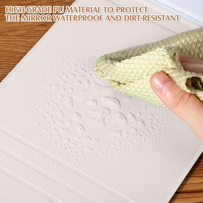 2 Pcs Small Glass Desktop Whiteboard with Reversable Stand 8 x 6 Inch Mini Dry Erase White Board Easel with 2 Markers Reusable Desk Notepad for Home Office School Supplies(White)