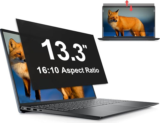 Laptop Privacy Screen 13.3 Inch 16:10 Aspect Ratio - Compatible with Lenovo Hp Dell Acer Asus Thinkpad Envy Xps, Anti Blue Light Glare Filter, Removable Laptop Screen Privacy Shield 13.3 in, Anti-Scratch Screen Protector