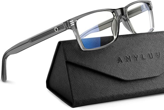 ANYLUV Blue Light Glasses Men Woman, Blue Light Blocking Glasses for Computer Gaming, Eye Strain Relief Eye Protection