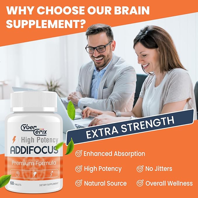 17-in-1 Brain Supplements for Memory and Focus - Nootropic Formula for Concentration, Clarity, Energy & Focus - Natural Caffeine Blend with Vitamins, Amino Acids & Herbal Extracts - 120 Tablets