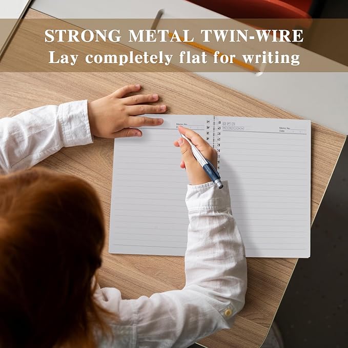 4 Pcs A5 Spiral Notebook,Inspirational Journal,Motivational Journal for Women Men,100 Pages Lined Spiral Journal Notebook Diary for School,Travel,Business,Work (Spiral-Always 4 Colors)