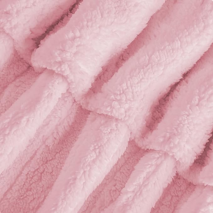 Electric Heated Blanket 6 Heating Settings & 10H Auto Off Full 72×84 Ultra-Soft Warm Machine Washable Home Office Light Pink