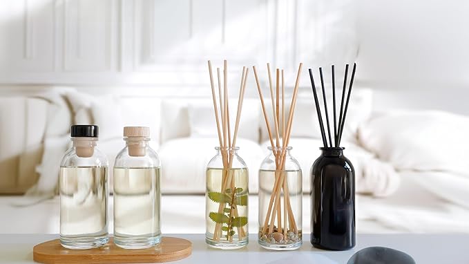 Urban Naturals Black Vanilla Oak Reed Diffuser Gift Set. with Warm Vanilla, Oak, Cedar, Patchouli and Musk Scent Notes. A Sensual, Aromatic Home Fragrance. Vegan. Made in The USA