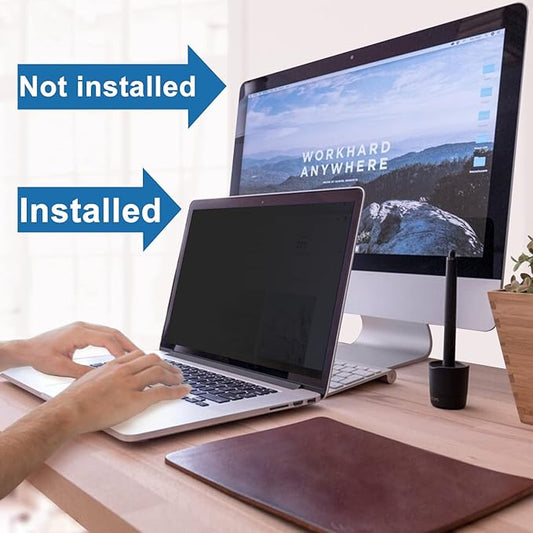 IPROKKO 13.3 Inch Privacy Screen for HP, Dell, Acer, Lenovo, ThinkPad, Asus, Envy, Latitude, Pavilion, Xps - Removable 16:10 Aspect Laptop Privacy Shield - Anti Blue Light Glare Filter