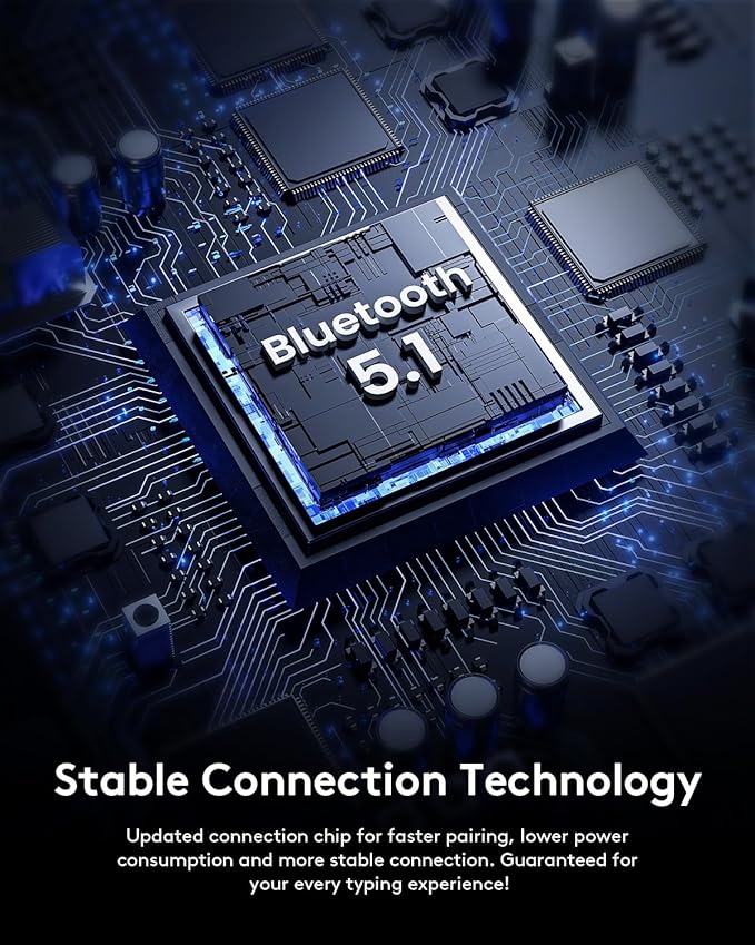 Samsers Foldable Bluetooth Keyboard with Touchpad, Full-Size Wireless Folding Keyboard with Backlight, Portable Travel Keyboards for iOS Android Windows Mac OS, Support 3 Device(BT5.1 x 3), Gray