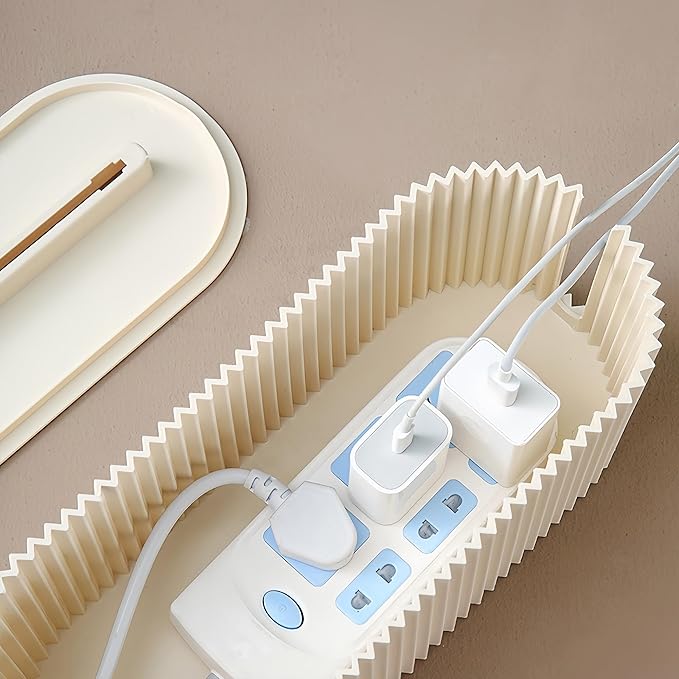 Cord Organizer Box Cable Management Box Power Strip Storage Box for TV, Computer, Laptop