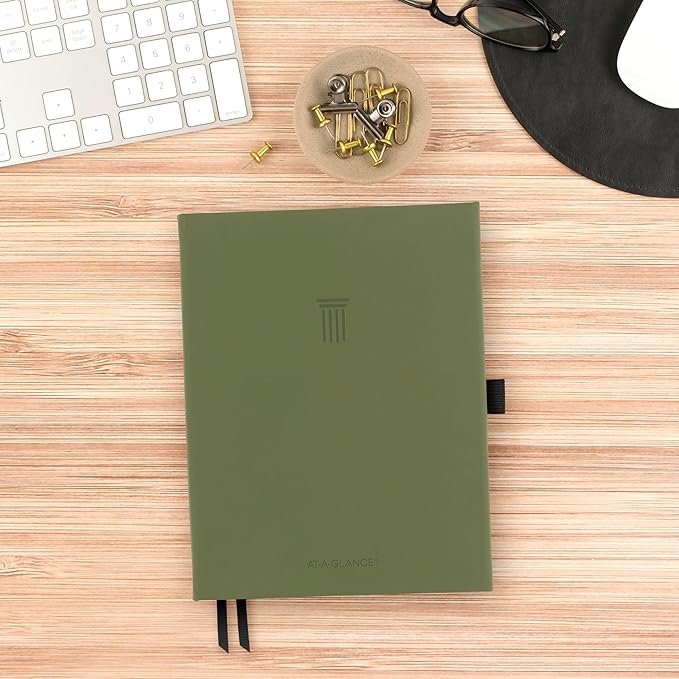 AT-A-GLANCE Foundation Goal Setting Planner, Undated Weekly & Monthly Journal, Track Progress, Create Habits, 5-3/4" x 8-1/4", Green (FD2-200-60)