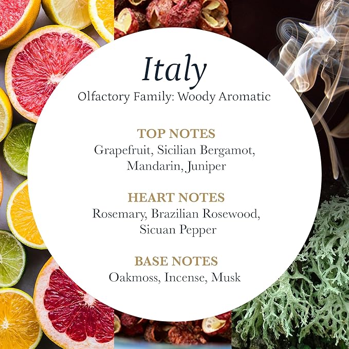 PuroSentido Italy Aroma Oil (500 ml) - Luxury Fragrance Oil for Diffusers and Humidifiers, Sicilian Lemon, White Rose & Musk Home, Hotel & Spa Scent