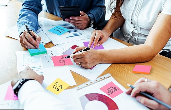 (18 Pads) Pop Up Sticky Notes 3x3 Refills, Alternating Color, Strong Adhesive Memo Pad Bulk, Suitable for Home, Office, School, Clean Removal