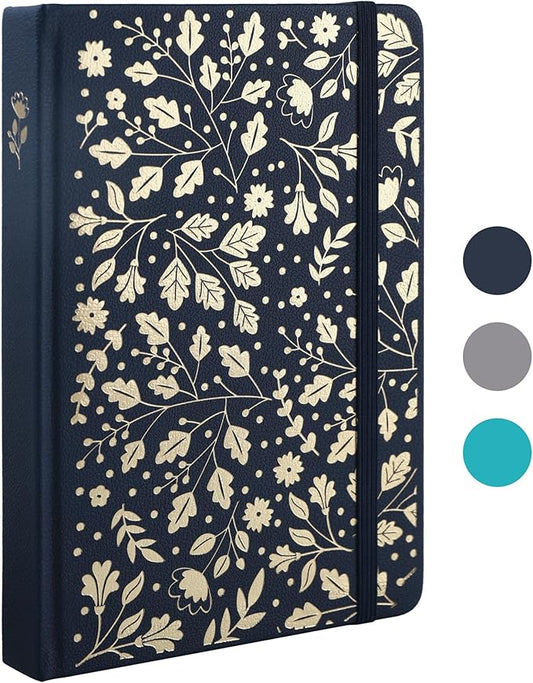 TIEFOSSI Bullet Dot Journal, Vintage Journal Notebook for Women Men, 160 GSM 192 Premium Pages, A5 Hardcover Journaling Notebooks Gift, for Travel Office Daily Writing