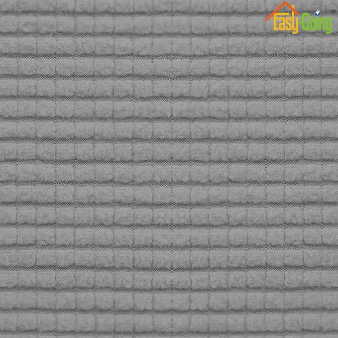 Easy-Going Stretch Chair Cushion Cover Sofa Cushion Furniture Protector Sofa Seat Sofa Slipcover Sofa Cover Soft Flexibility with Elastic Bottom(Chair Cushion, Light Gray)