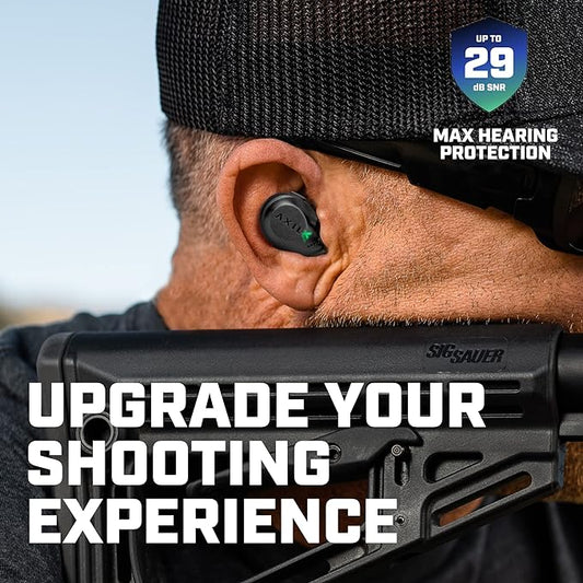 AXIL XCOR PRO Wireless Earbuds Bluetooth — HearPRO Buds with Touch Control — Bluetooth Enhancement — Hearing Protection — Dust & Water Resistant — Wind Resistant True Wireless Earbuds.