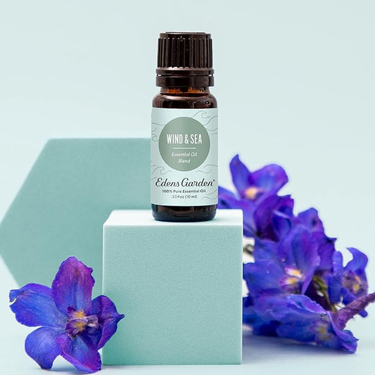 Edens Garden Wind & Sea Essential Oil Blend- 100% Pure Premium Grade, Undiluted, Natural, Therapeutic, Aromatherapy, The Best for Diffusing, Candle, Laundry, Humidifiers 10 ml (.33 fl oz)