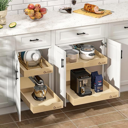 WelFurGeer Soft Close Pull Out Drawers for Cabinets, 8" W x 22" D Pull Out Cabinet Drawer with Heavy Duty Slides, Pull Out Cabinet Organizer, Cabinets Roll Out Drawers, Pull-Out Home Organizers