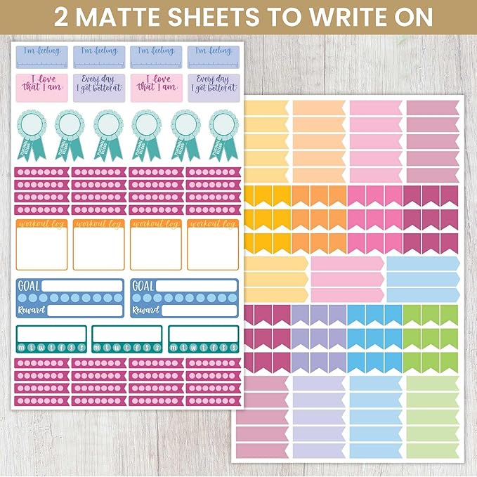 bloom daily planners Planner Sticker Value Pack (13 Unique Sheets / 1,000+ Stickers) - New Variety Assortment Bundle for Planning & Decorating