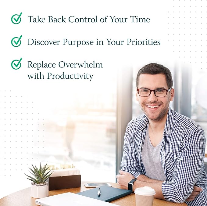 Purpose Planner Notebook B5 7.5”x9.8” Undated 2025 Daily Weekly and Monthly Productivity Goal Setting Tool for Work Home ADHD for Adults Self Care Journal