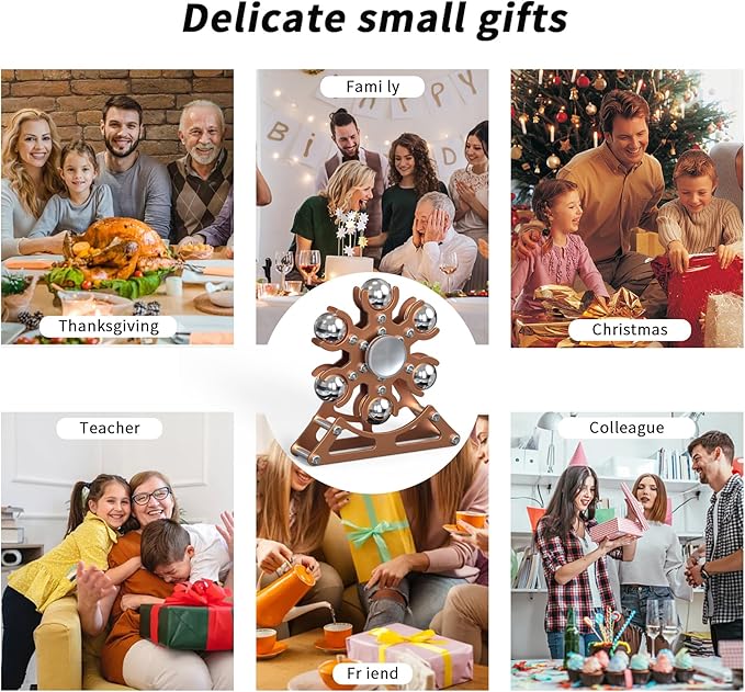 Desk-Toys for Fidget Ferris-Wheel-Spinner: 4mins Kinetic-Spinning Cool-Gadgets, Cool-Stuff Thing Toy for Office School Home Man Women Christmas, Stress-Relief Game Gifts for Adult Teen Children Kid