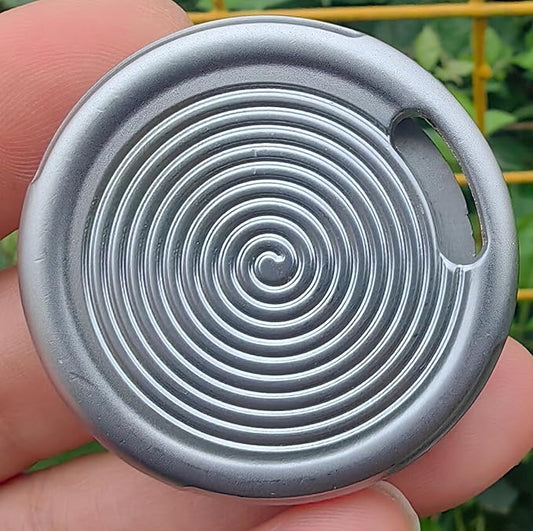 EDC Magnetic Metal Stress Relief Spinner Toy, Anxiety Reducing EDC Fidget Toy for Focus and Calm, Portable Office and Home Use (Silver)