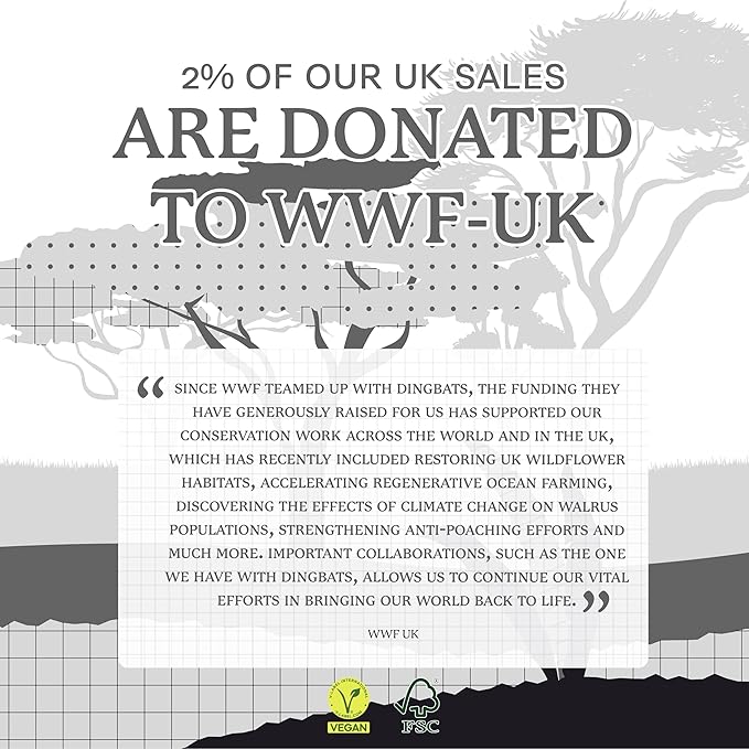 Dingbats* Wildlife A6 Lined Pocket Notebook - PU Leather Hardcover - Small Writing Journal for Work, Travel - Pocket, Elastic Closure, Bookmark