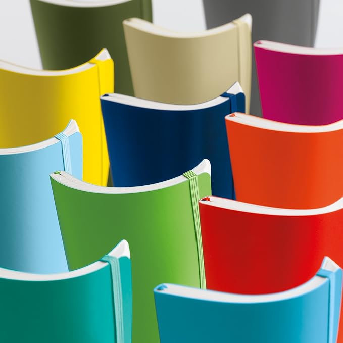 LEUCHTTURM1917 - Notebook Softcover Paperback B6+ - 123 Numbered Pages for Writing and Journaling (Plain, Port Red)