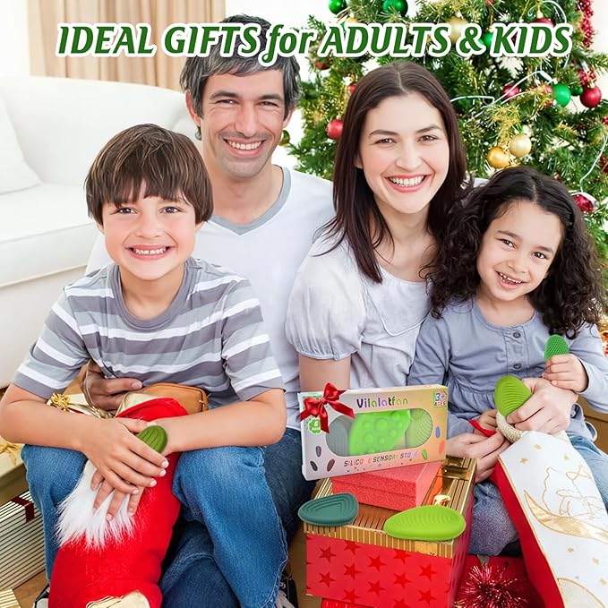 Fidget Toys Sensory Stones for Kids and Adults,6 PCS Texture Worry Stone for Anxiety Autism Teen Calm Down & ADHD Stress Relief,Quiet Fidgets for Classroom Small Prizes Gifts for Travel Toy